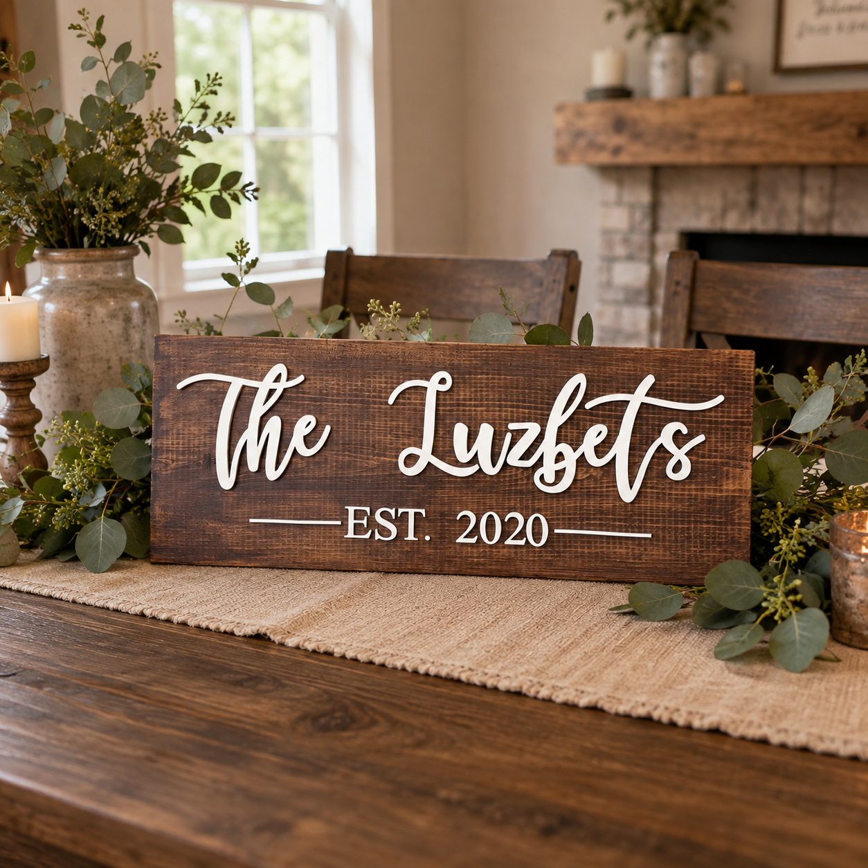 Personalized Family Name Sign