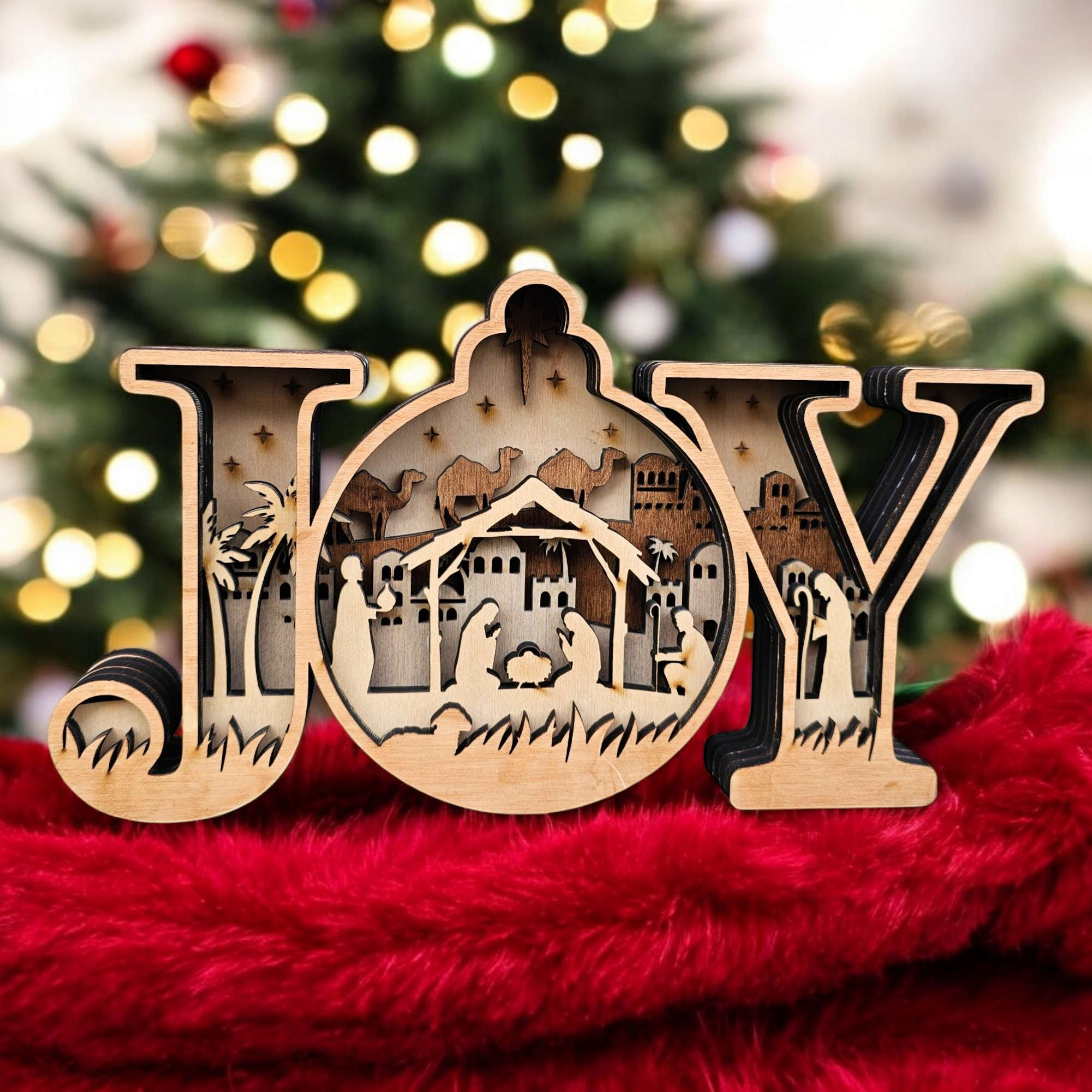 3D Joy Sign Layered Art - Rustiva
