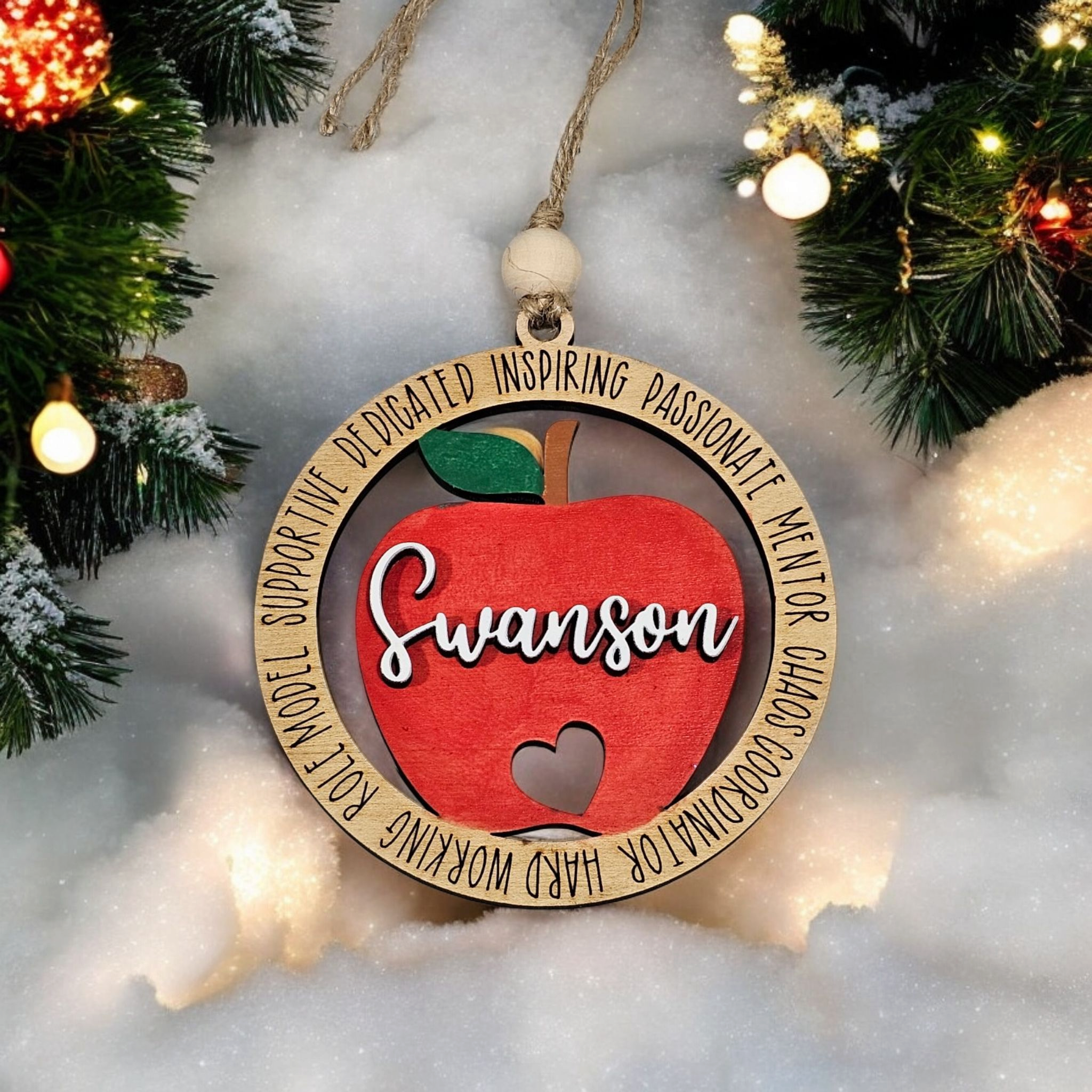 Personalized Christmas Ornament - Rustiva
