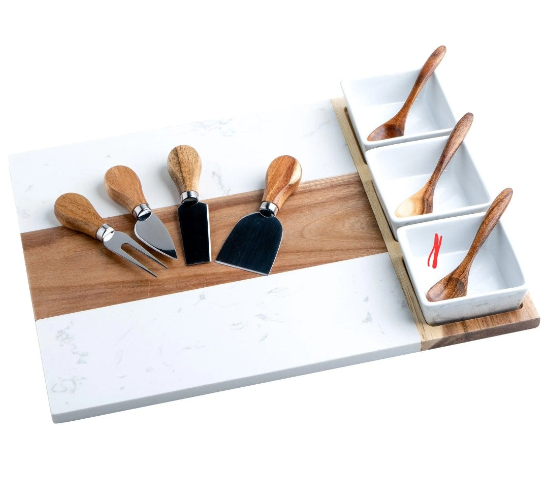 Marble Charcuterie Board set - Rustiva
