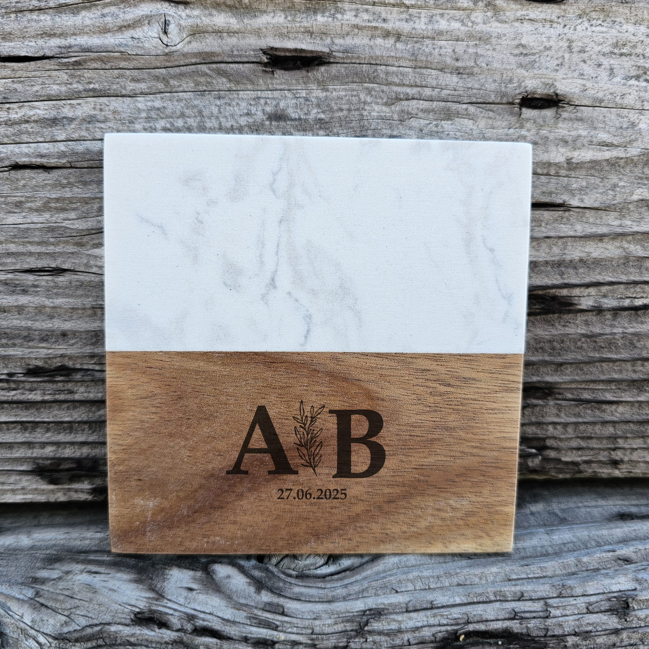 Marble Coaster Set - 4 Piece + Display Base - Rustiva