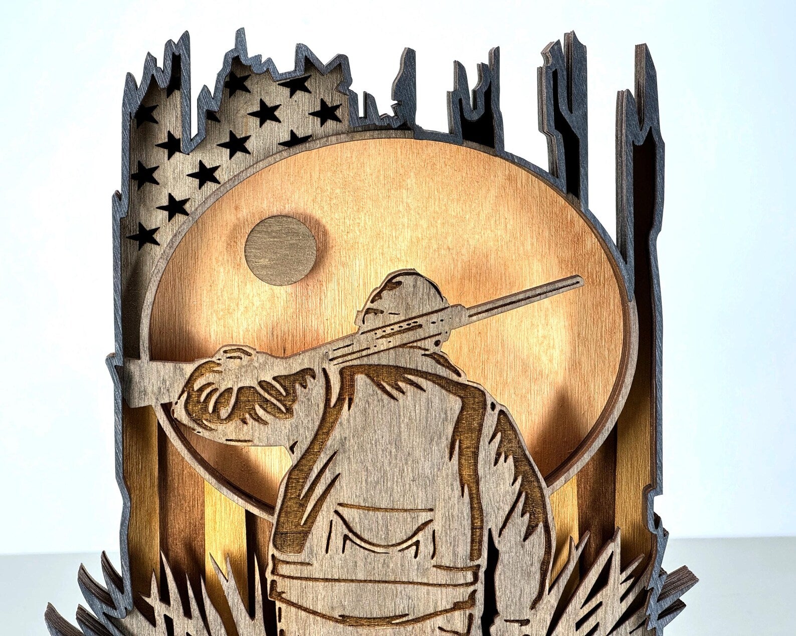 3D American Flag - Hunting