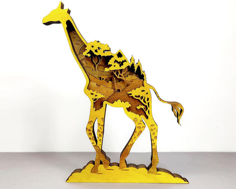 3D Giraffe - Rustiva