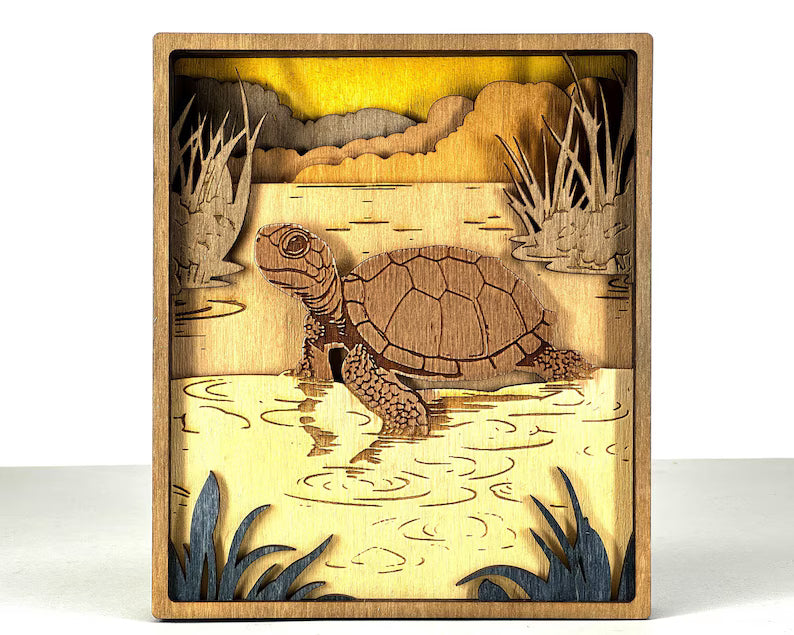 3D Sea Turtle - Rustiva