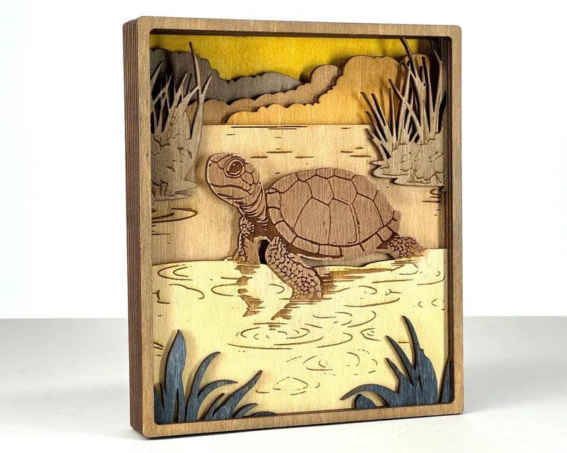 3D Sea Turtle - Rustiva