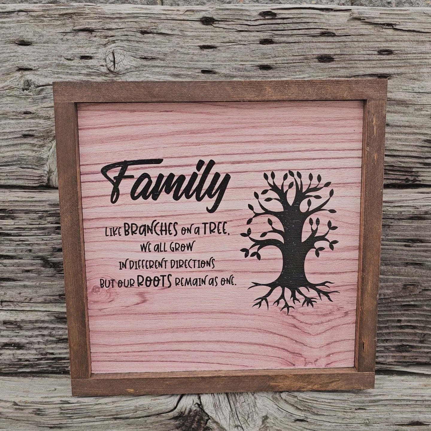 Family sign - Family is like Branches