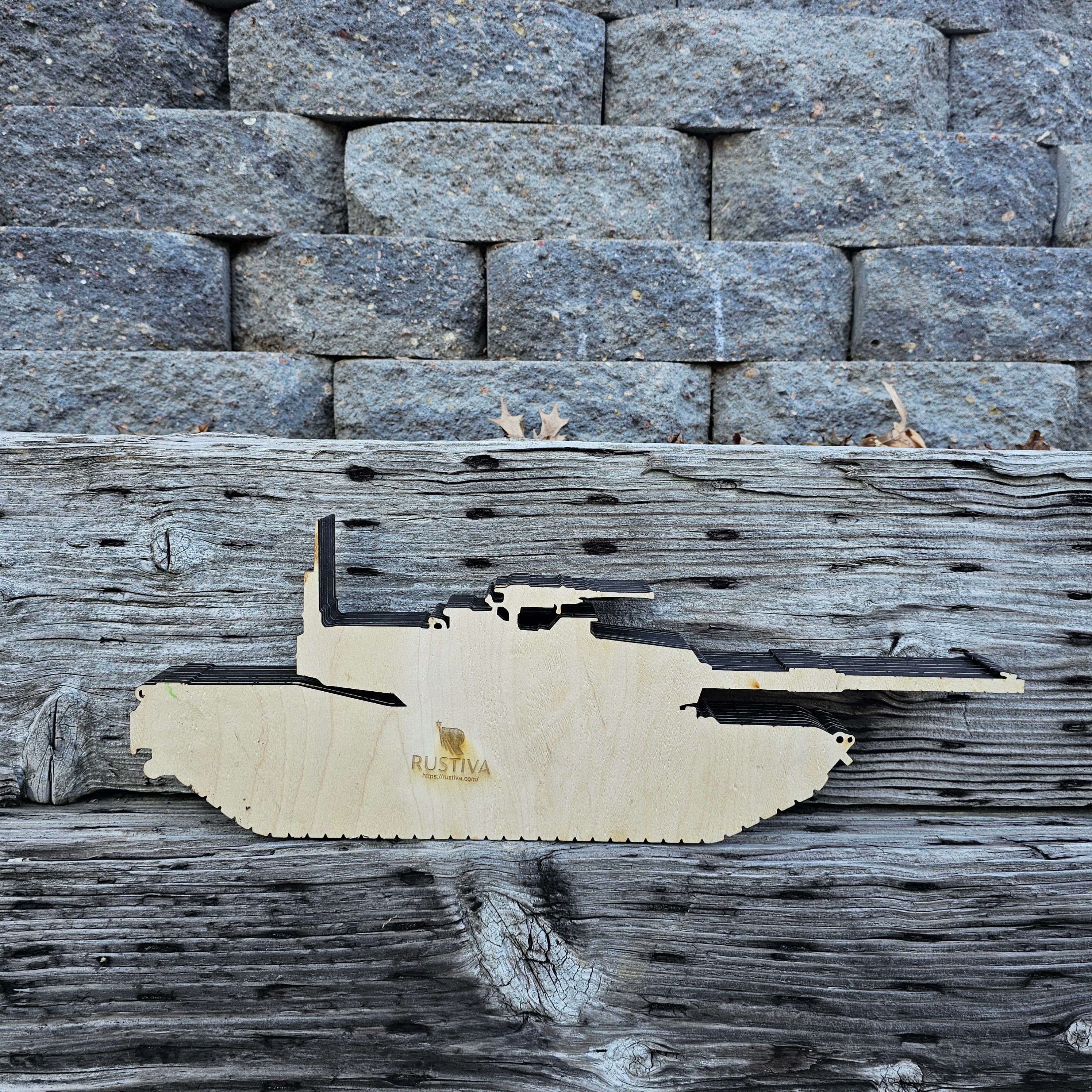 3D Tank Sign Layered Art - Rustiva