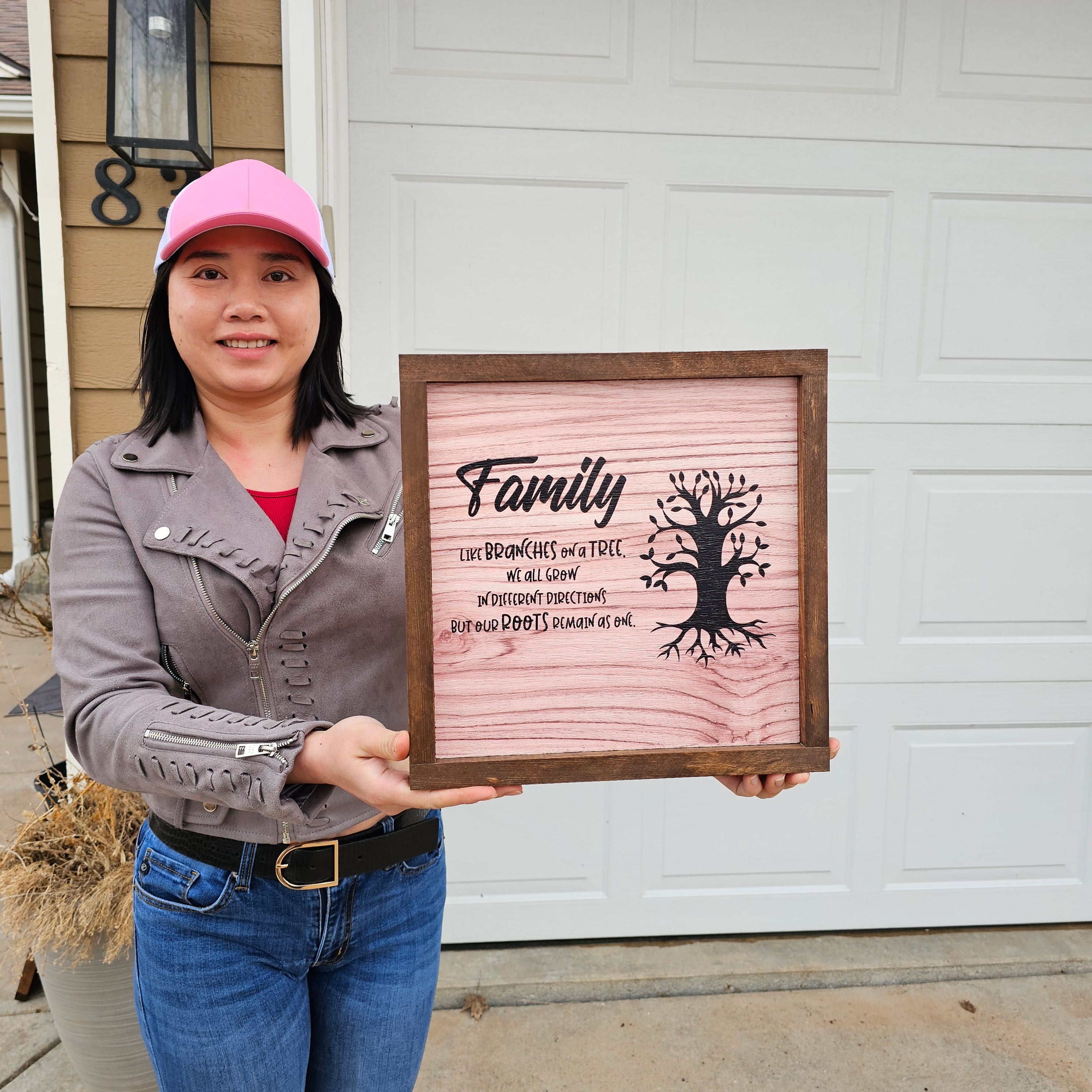 Family sign - Family is like Branches - Rustiva