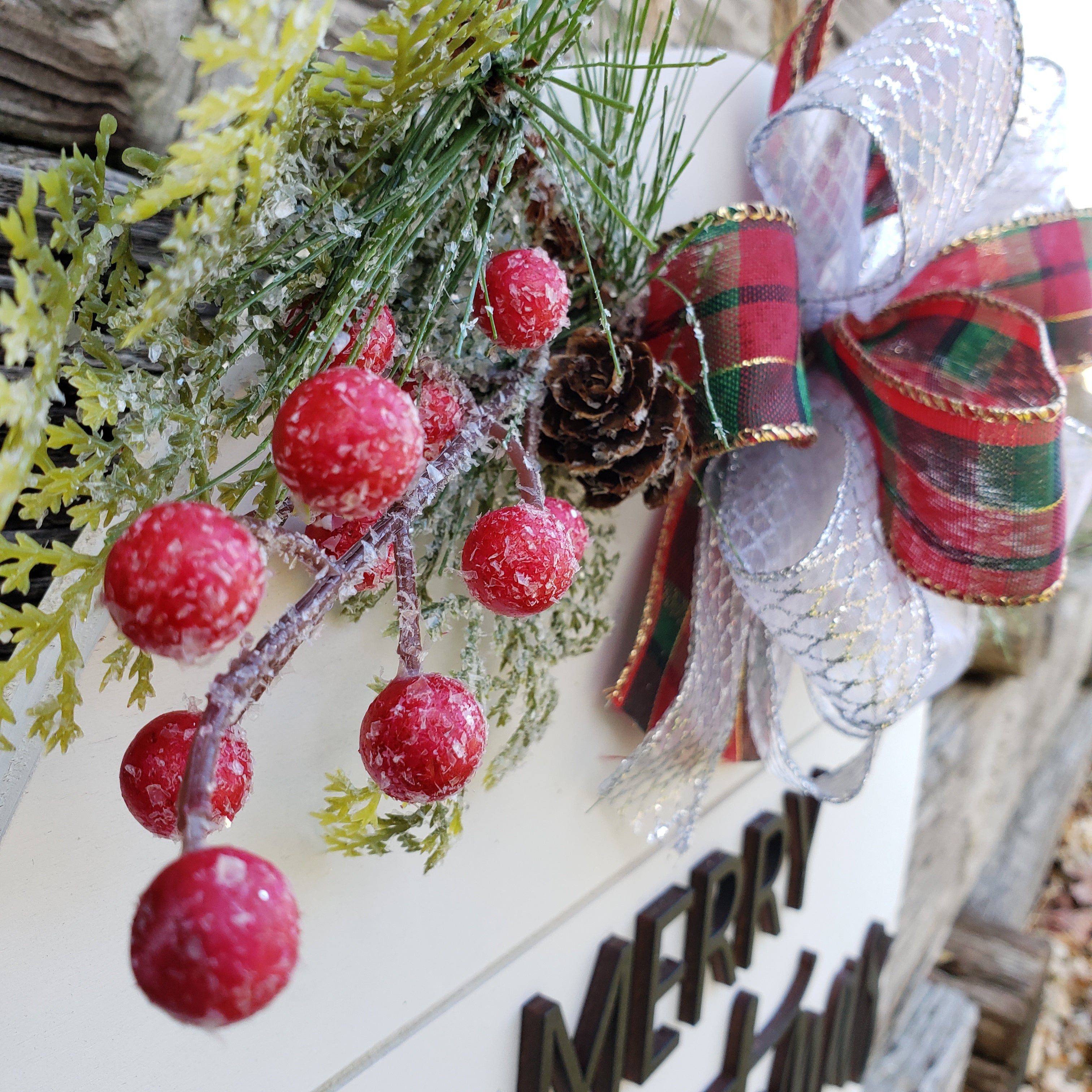 Merry Christmas Wooden Door Hanger - Semper-KIK