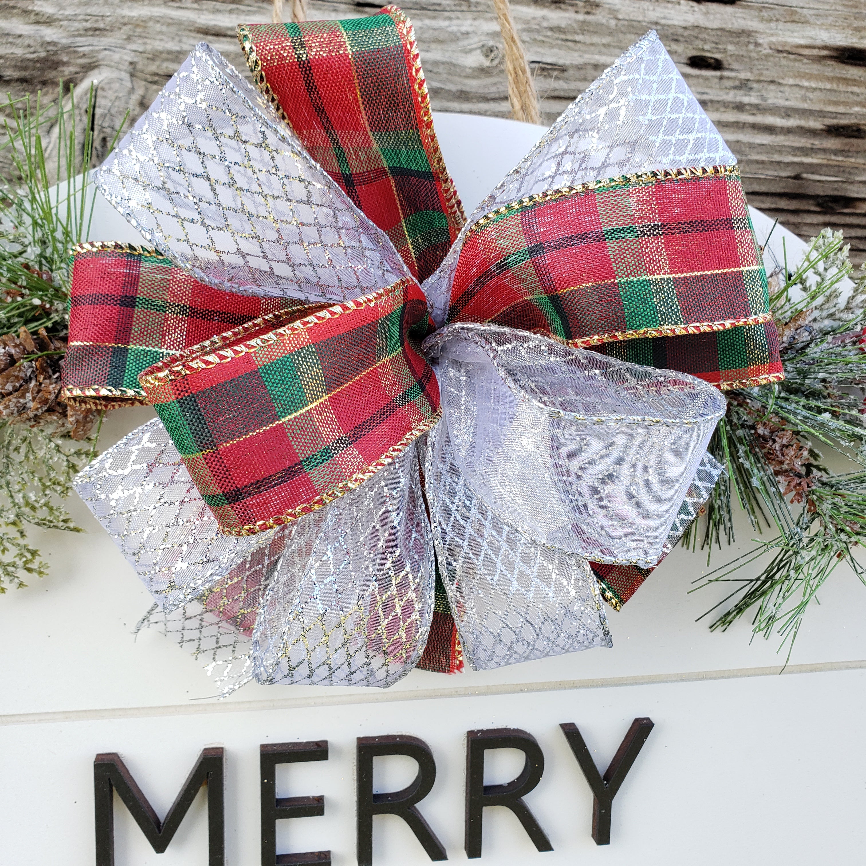 Merry Christmas Wooden Door Hanger - Semper-KIK