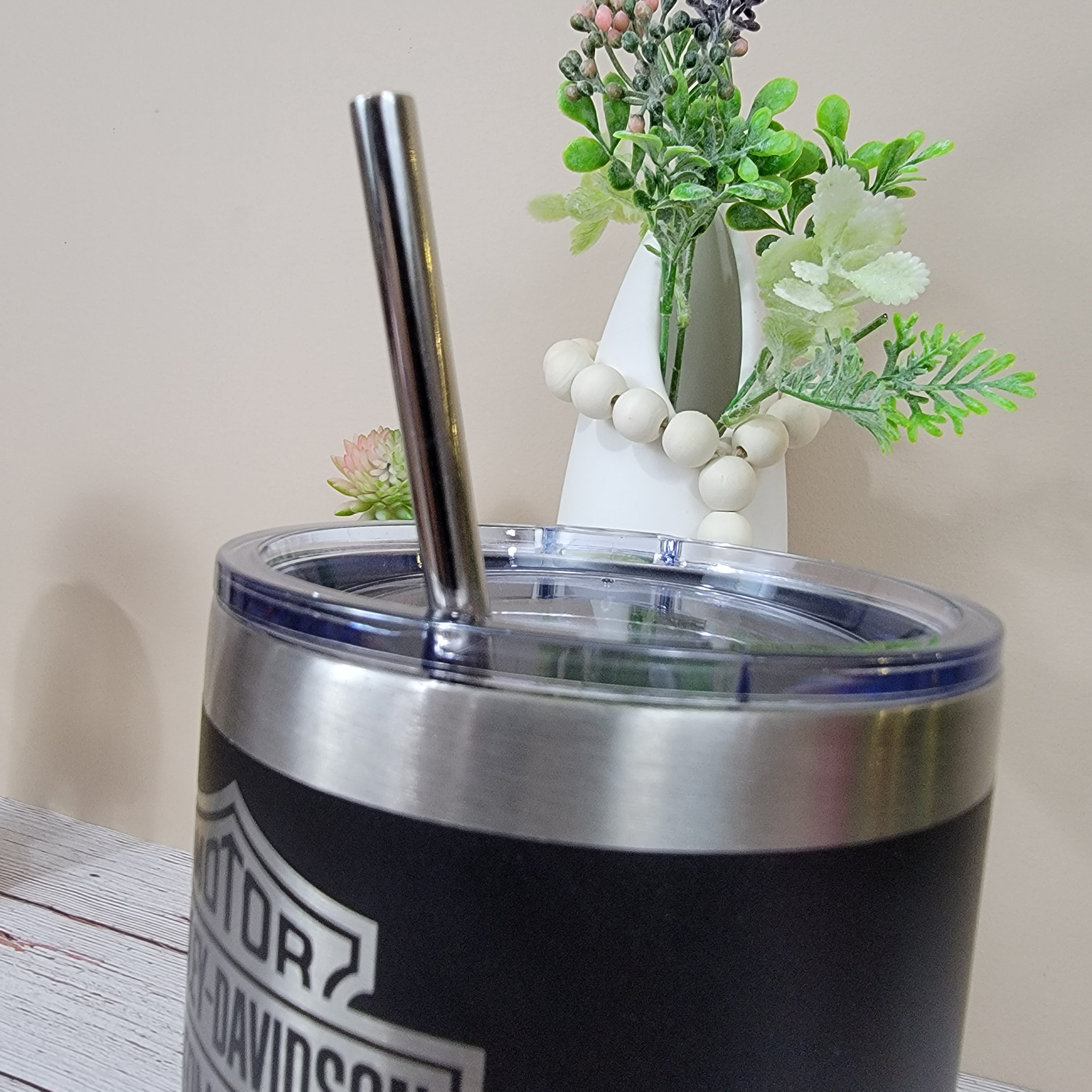 Personalized Insulated Tumbler with straw - 30oz - Semper-KIK