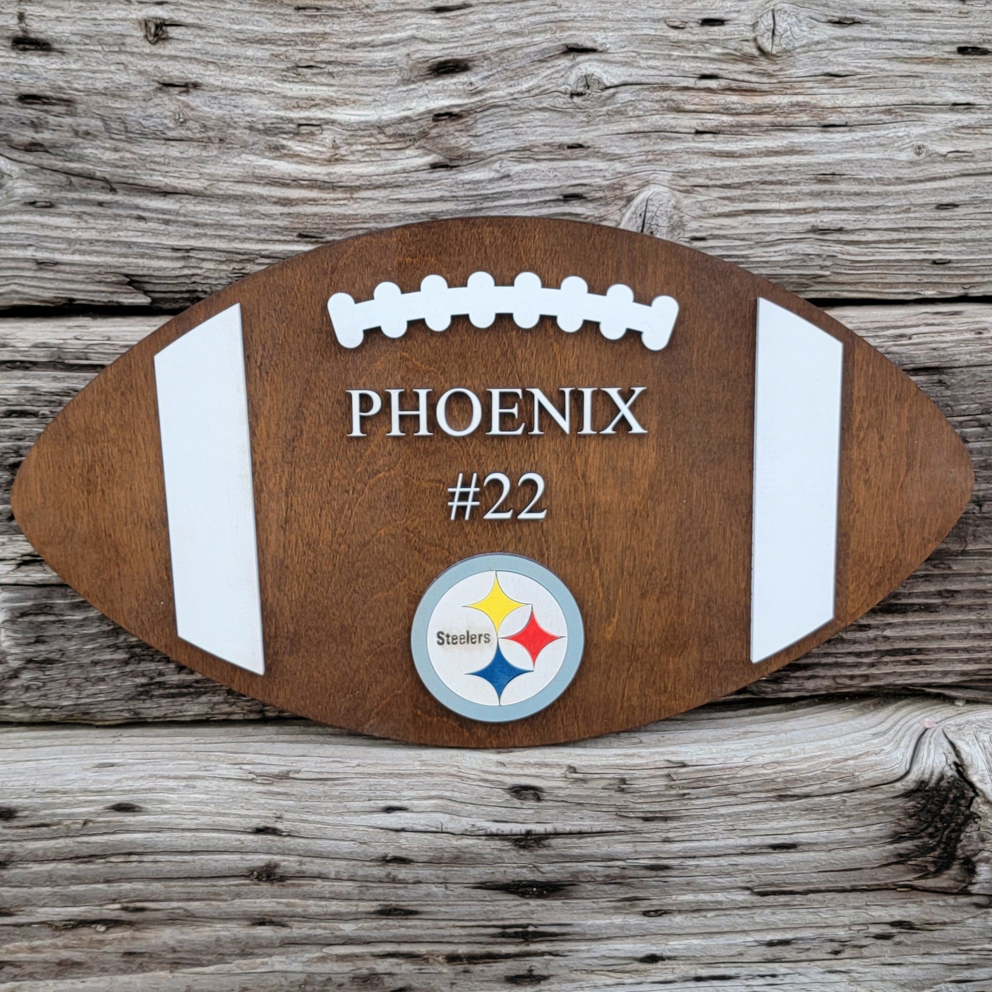 Football Name Sign - Child Baby Name | Football Nursery | - Semper-KIK