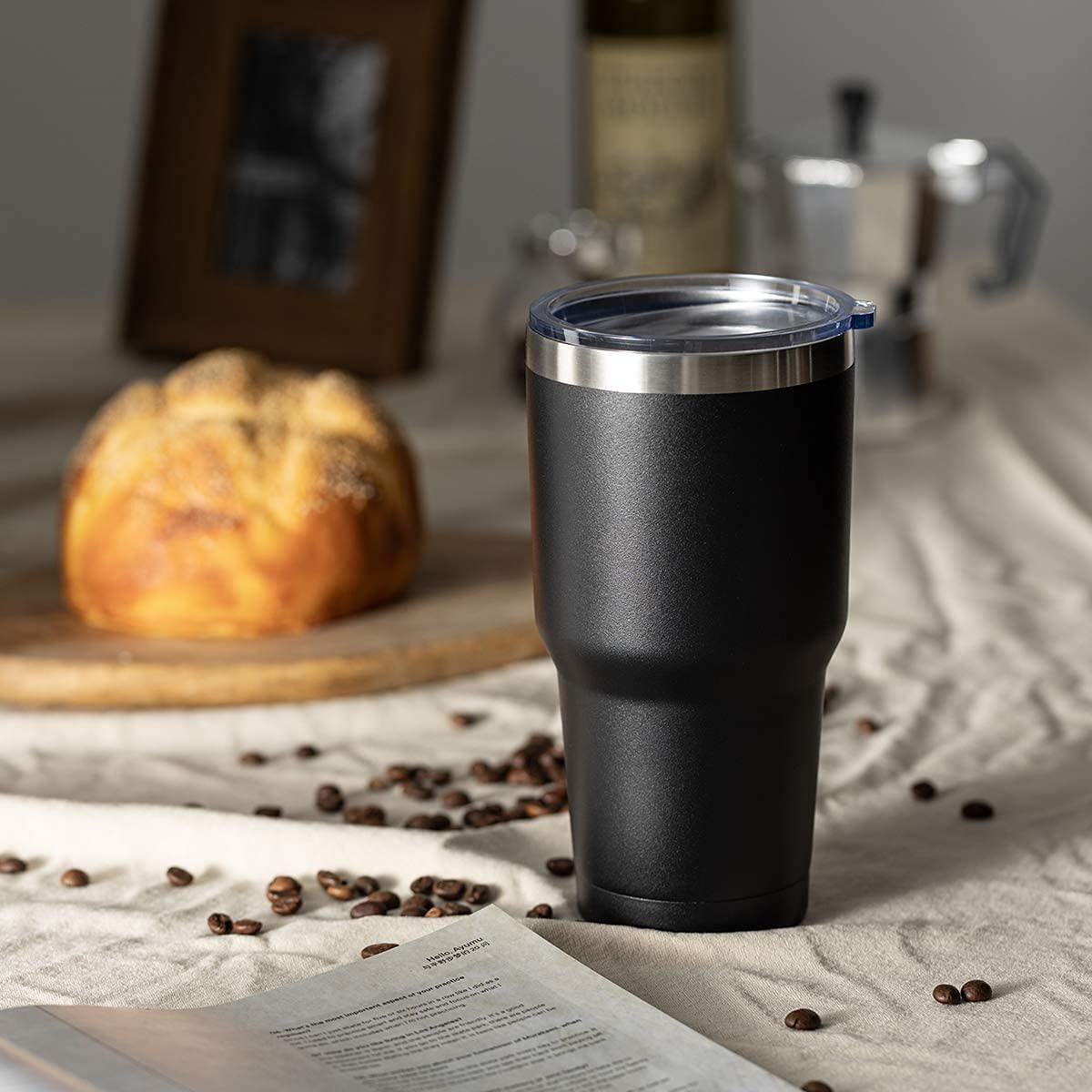 Personalized Insulated Tumbler with straw - 30oz - Semper-KIK
