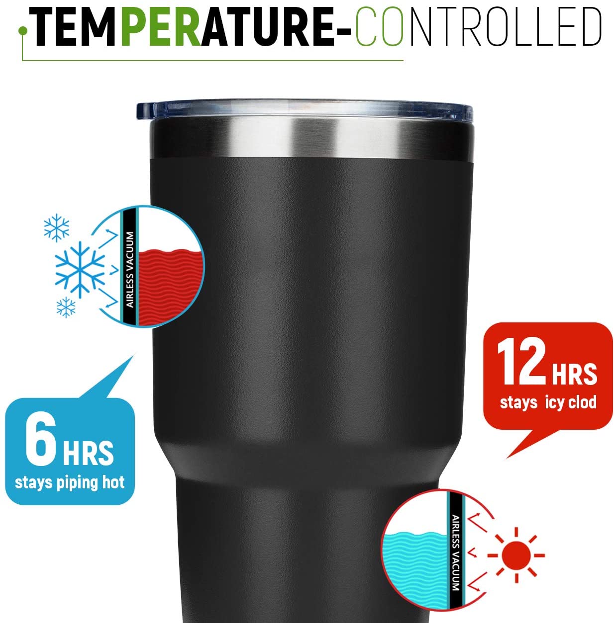 Personalized Insulated Tumbler with straw - 30oz - Semper-KIK