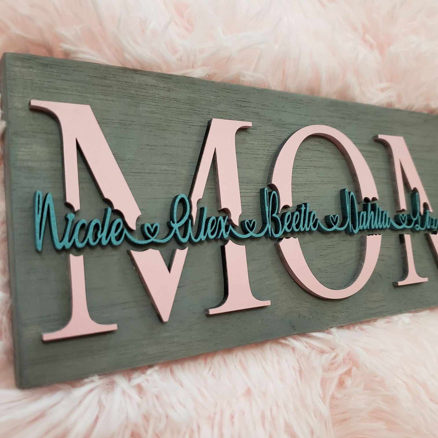 Personalized 3D Family Sign |Father's day - Mother's day sign & gift| - Semper-KIK