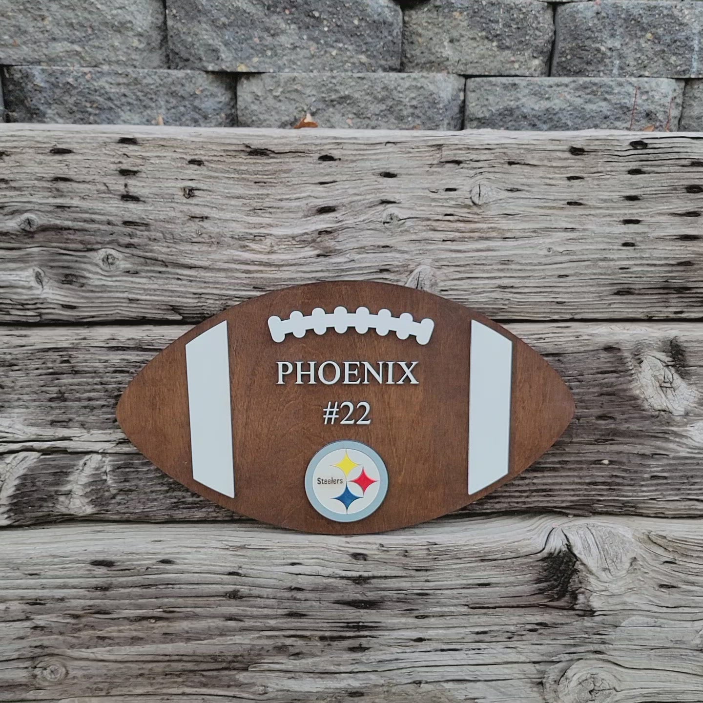 Football Name Sign - Child Baby Name | Football Nursery |