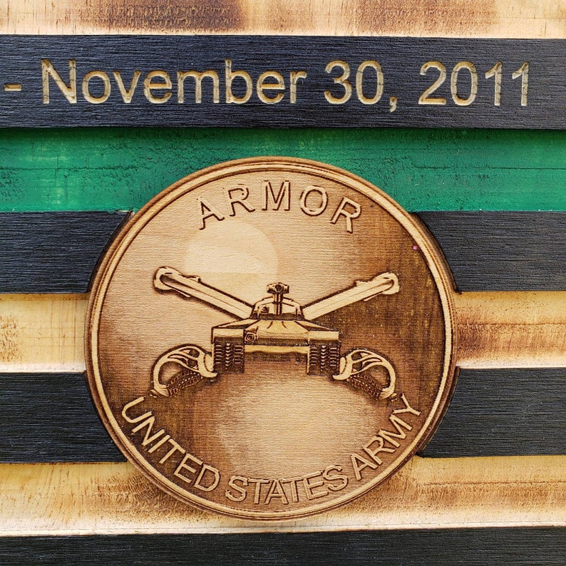 Rustic American Flag, US Carved Flag - Customized Logo, symbol - US Navy - US Army - Semper-KIK