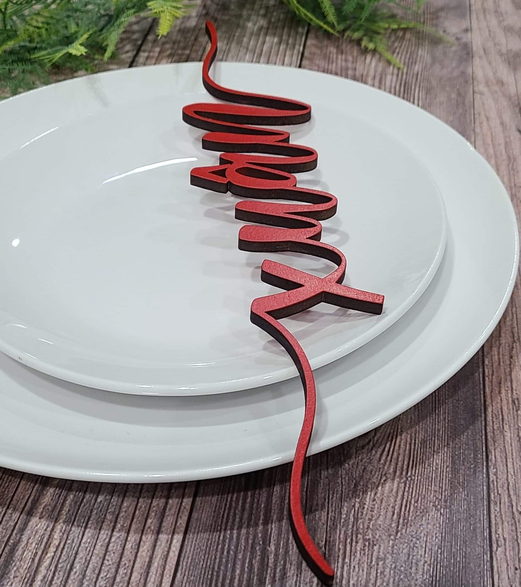 Custom table place setting words/ Place Settings/Thanksgiving place settings/Christmas place settings - Personalized Dinner Table - Semper-KIK
