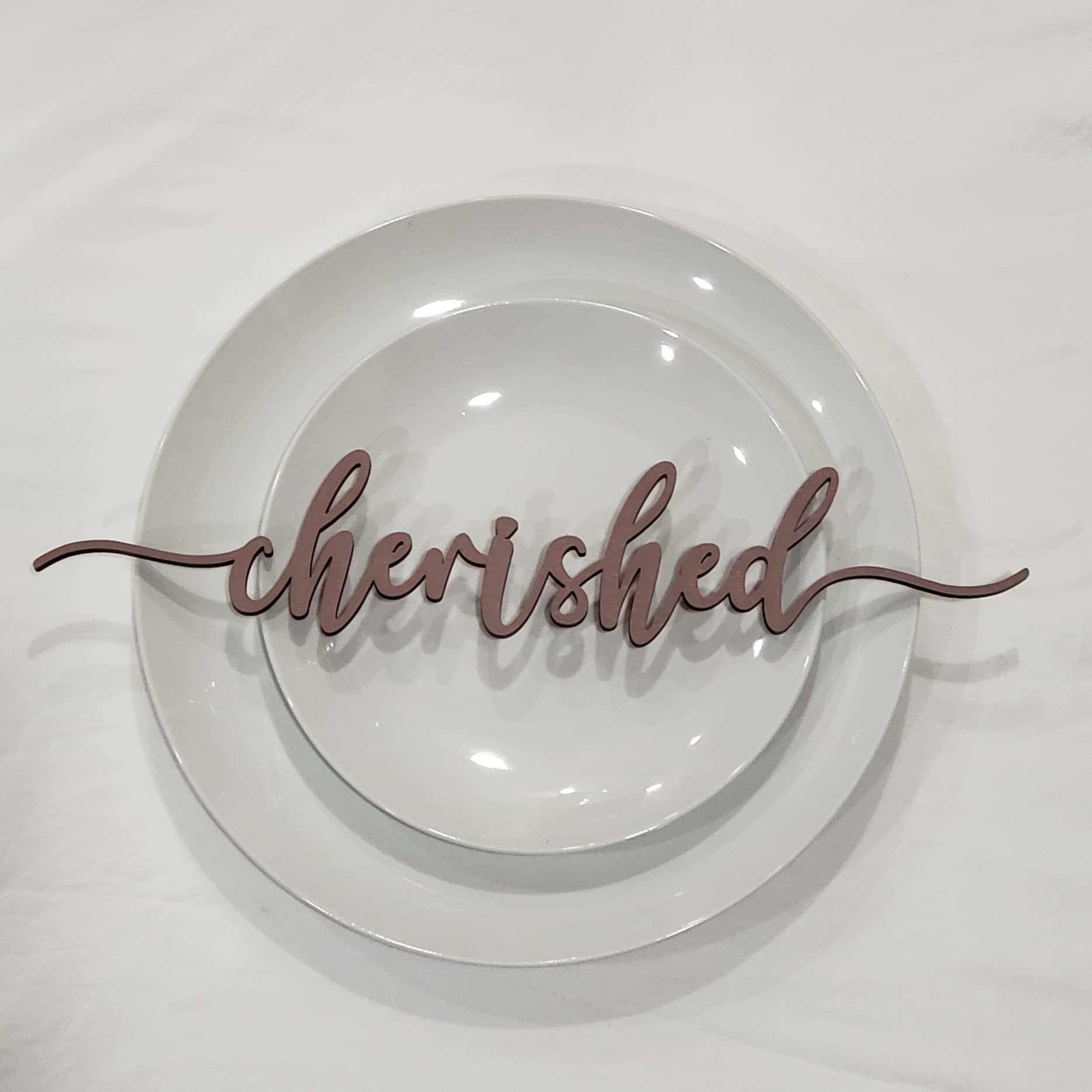 Custom table place setting words/ Place Settings/Thanksgiving place settings/Christmas place settings - Personalized Dinner Table - Semper-KIK