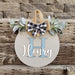 18" Personalized Wood Door Hanger - Rustiva