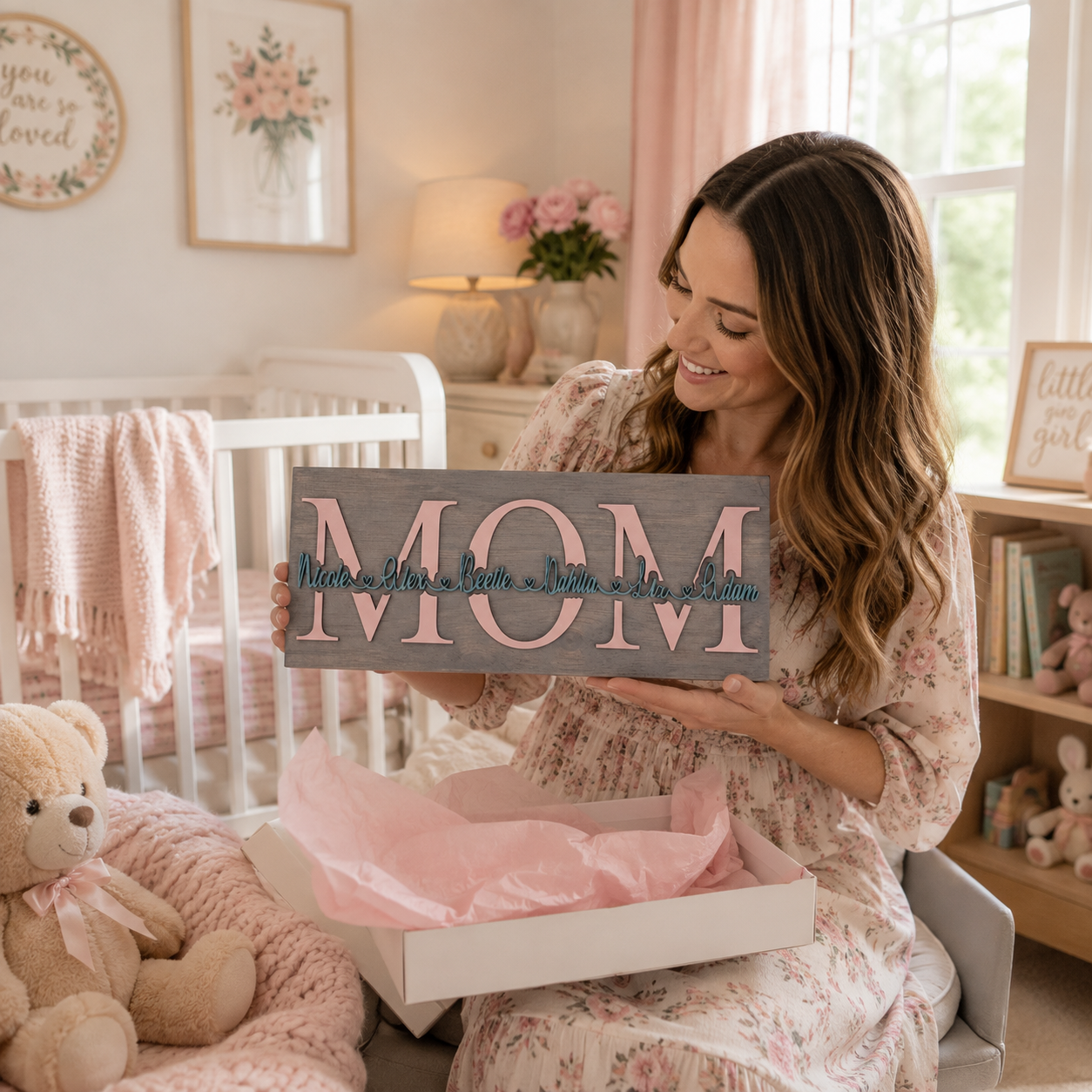 Personalized 3D Family Sign