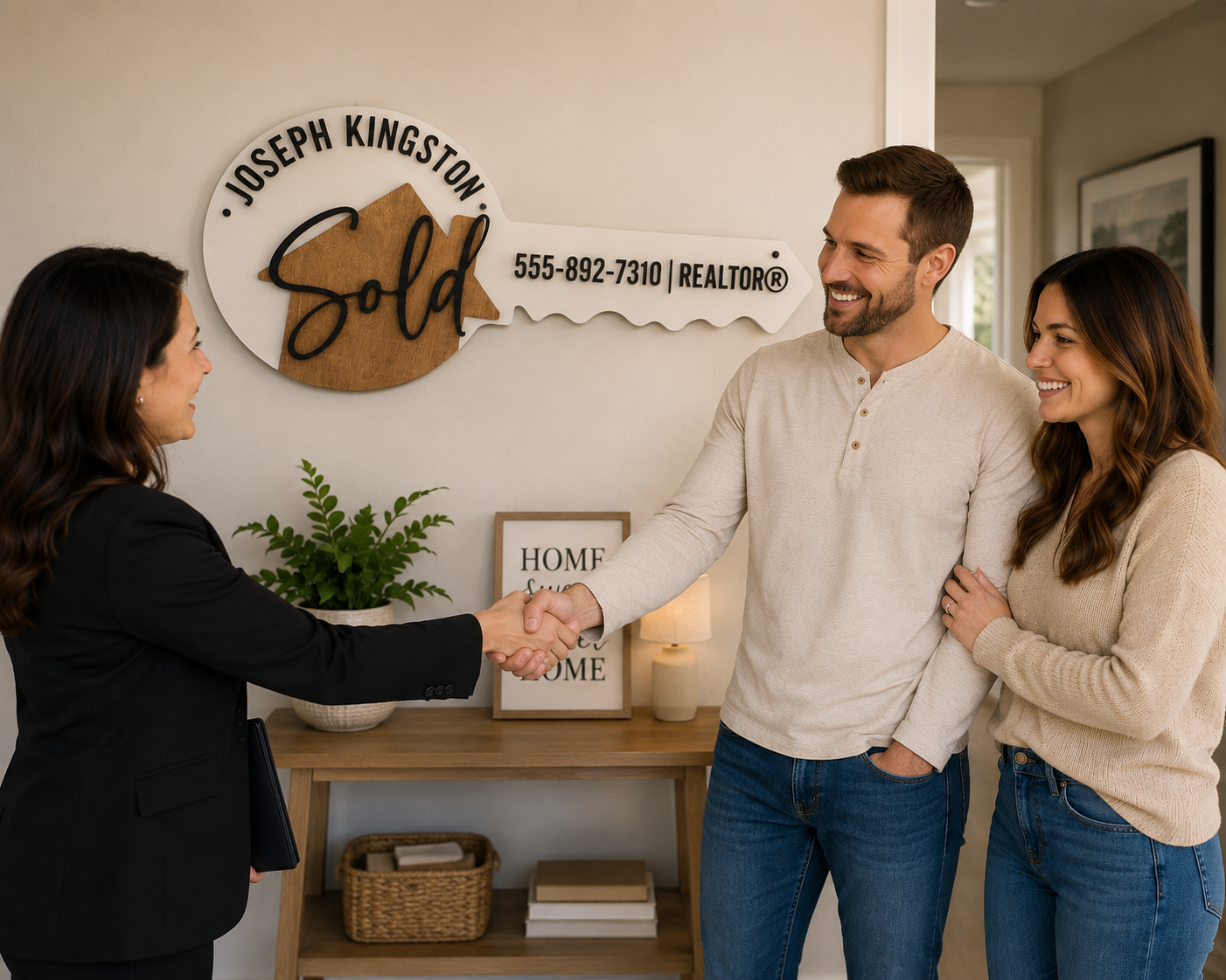 Key Shaped Sign for Realtors