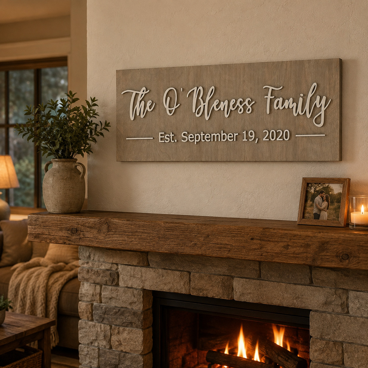 Personalized Family Name Sign