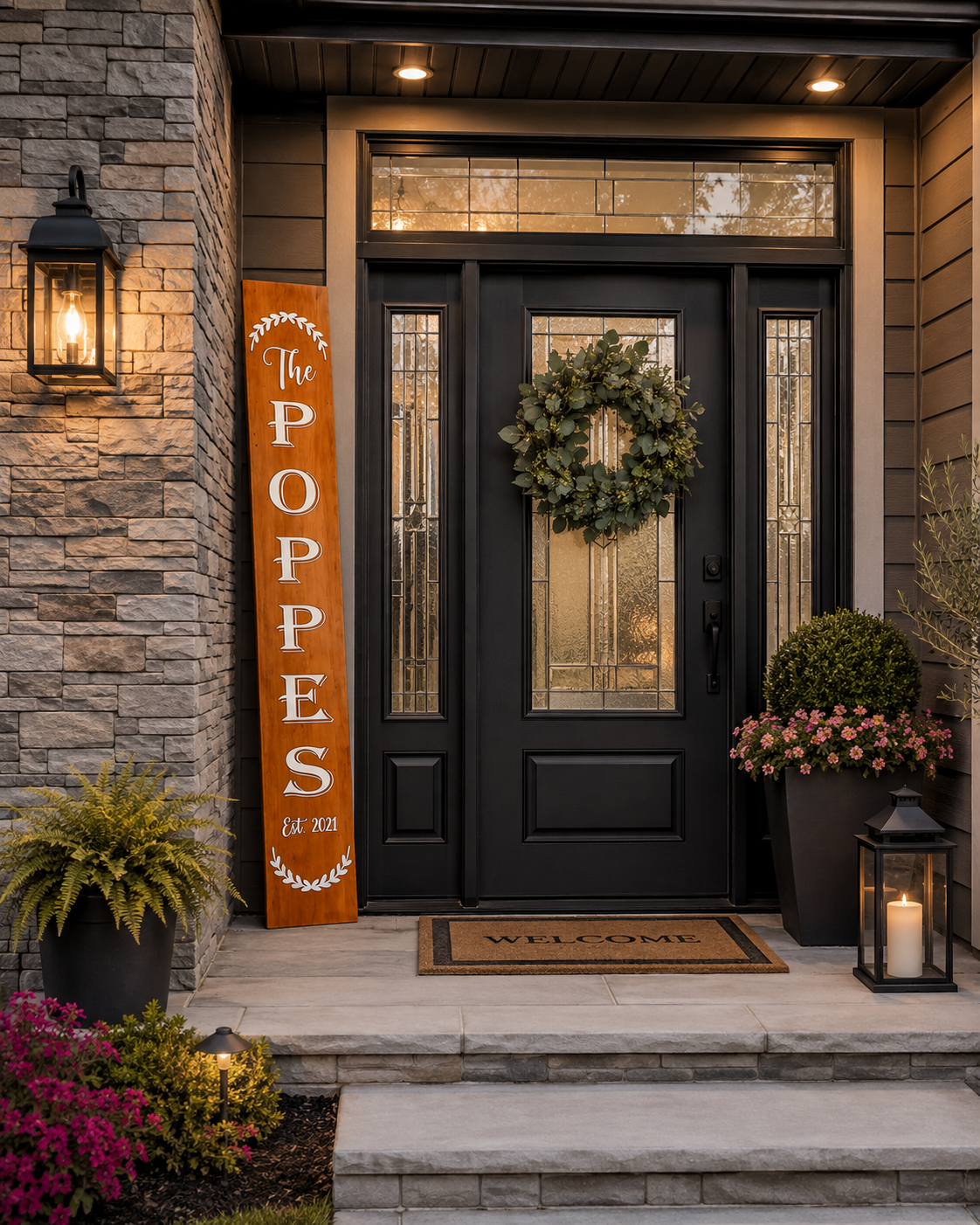 Farmhouse Wooden Porch Decor