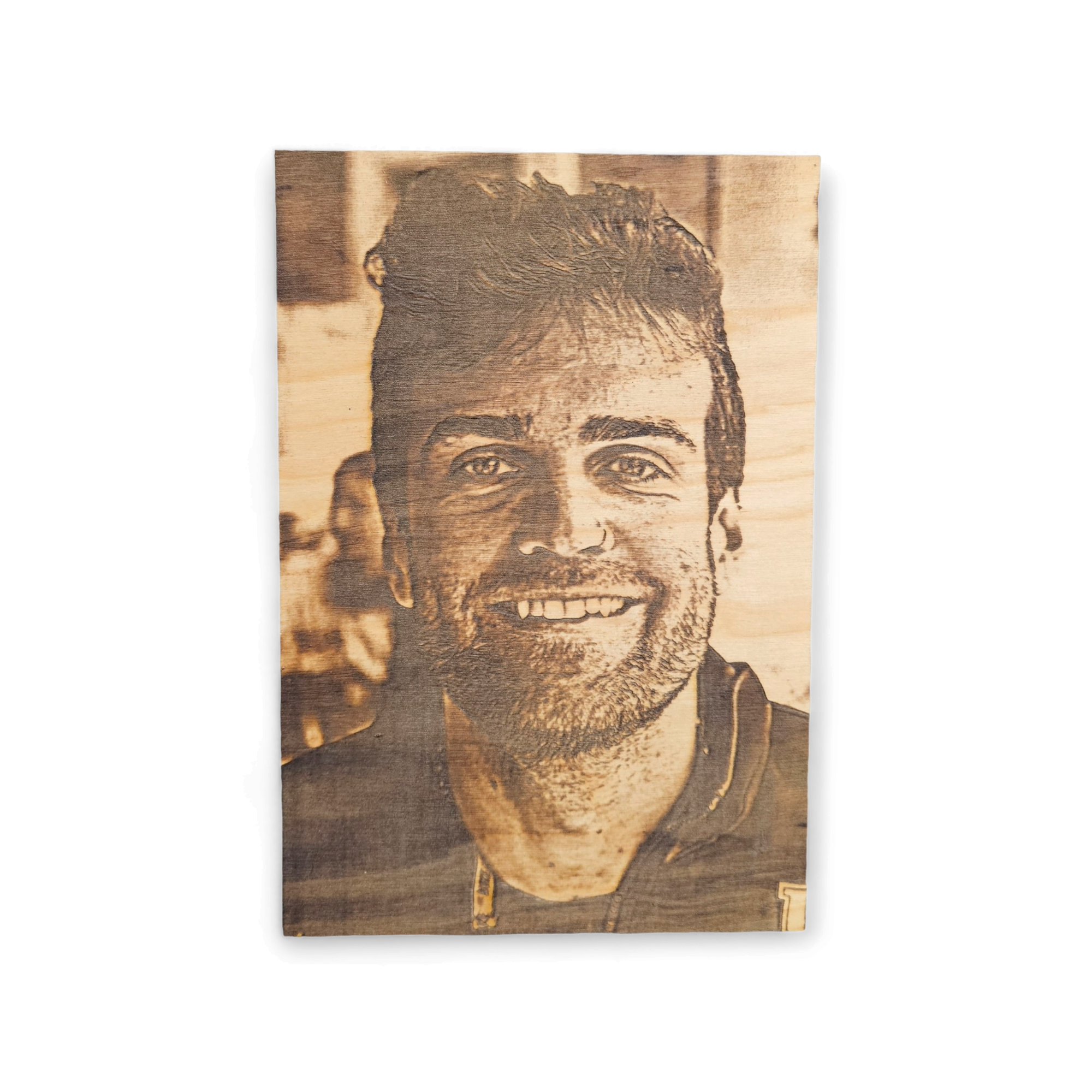 Laser Engraved Wood Photo - Semper-KIK