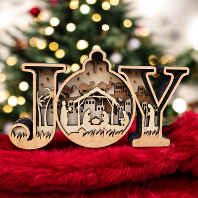 3D Joy Sign Layered Art - Rustiva