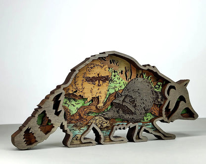 3D Raccoon - Rustiva