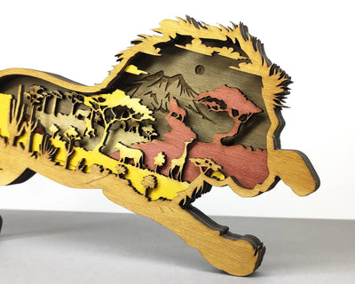 3D Lion - Rustiva