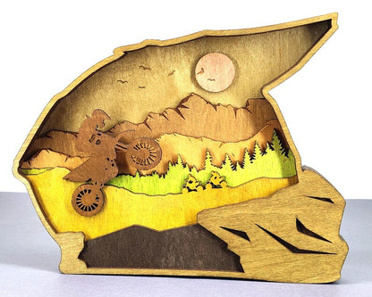 3D Motorcycle Helmet - Rustiva