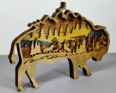 3D Bison Mountain - Rustiva