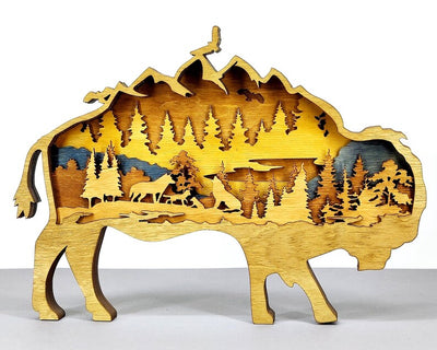 3D Bison Mountain - Rustiva