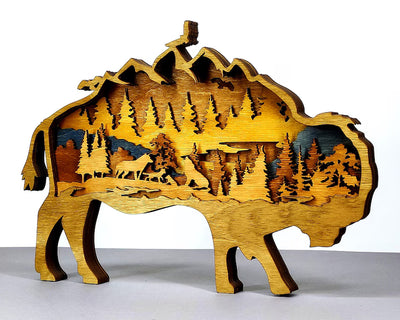 3D Bison Mountain - Rustiva