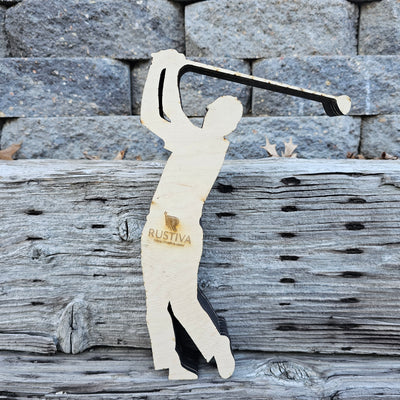 3D Golf Sign Layered Art - Rustiva