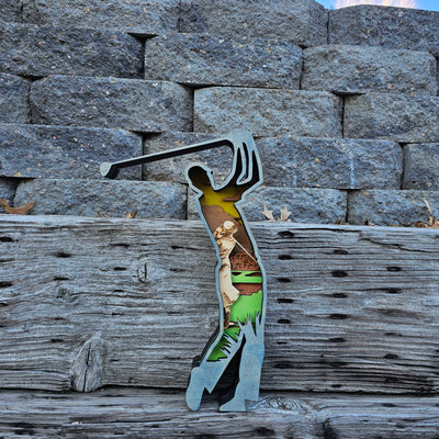 3D Golf Sign Layered Art - Rustiva