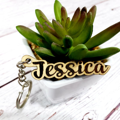 Laser Engraved Hand Made Custom key-chain Personalized With your Name - Semper-KIK