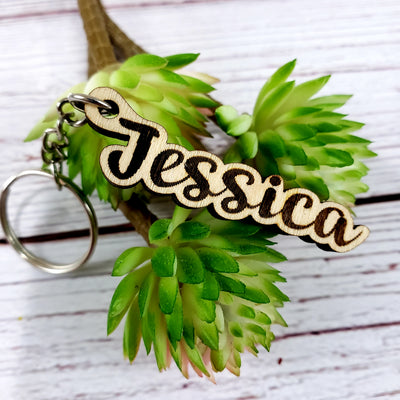 Laser Engraved Hand Made Custom key-chain Personalized With your Name - Semper-KIK