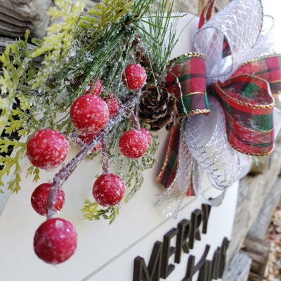 Merry Christmas Wooden  Door Hanger - Semper-KIK