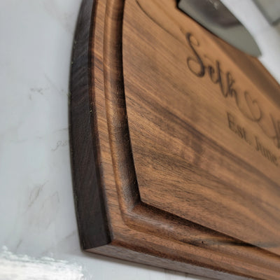 Personalized Walnut Cutting Board - 10.5"x16" - Semper-KIK