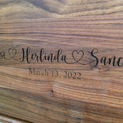 Personalized Walnut Cutting Board - 10.5"x16" - Semper-KIK
