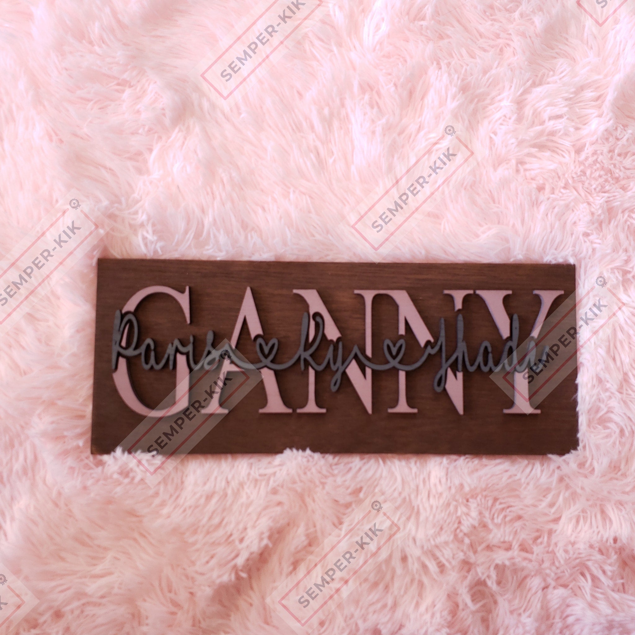 Personalized 3D Family Sign |Father's day - Mother's day sign & gift| - Semper-KIK