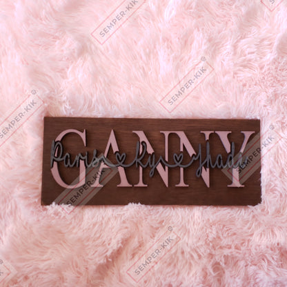 Personalized 3D Family Sign |Father's day - Mother's day sign & gift| - Semper-KIK