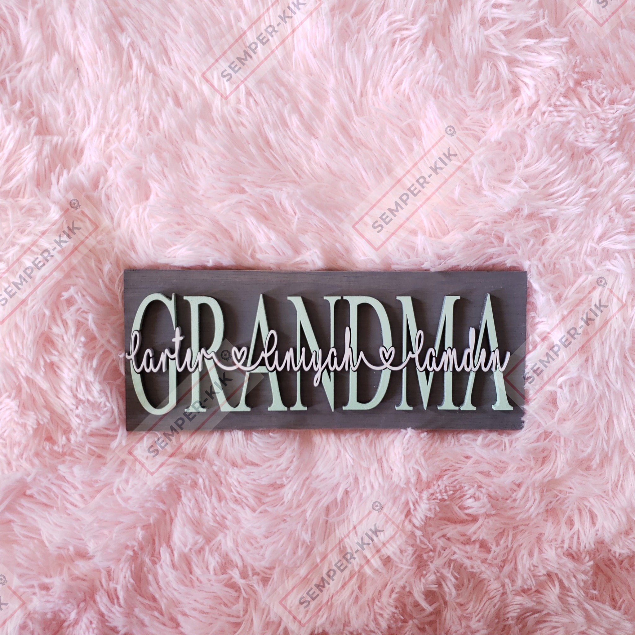 Personalized 3D Family Sign |Father's day - Mother's day sign & gift| - Semper-KIK