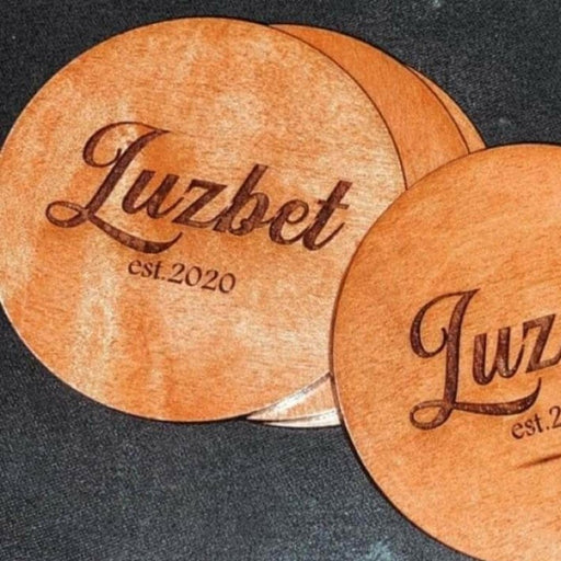 Wood Coasters Set | Gift For Her | Personalized Couples Gift - 4 Pcs - Semper-KIK