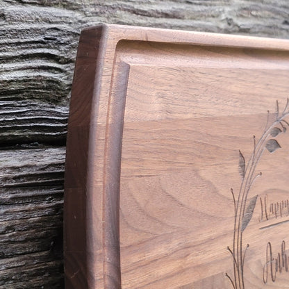 Personalized Walnut Cutting Board - 10.5"x16" - Semper-KIK
