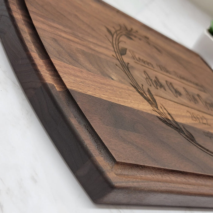 Personalized Walnut Cutting Board - 10.5"x16" - Semper-KIK