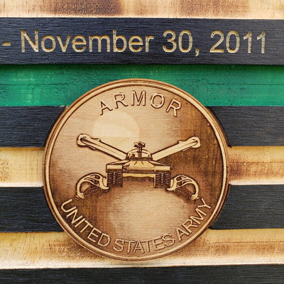 Rustic American Flag, US Carved Flag - Customized Logo, symbol - US Navy - US Army - Semper-KIK